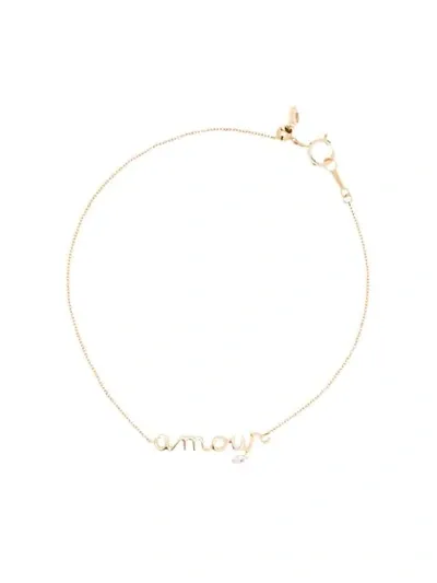 Persée 18kt Yellow Gold Diamond Amour Bracelet