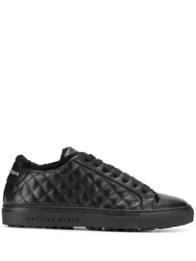 Philipp Plein Quilted Sneakers In Black