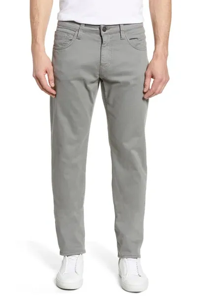 Mavi Zach Straight Fit Pants In Gray Twill