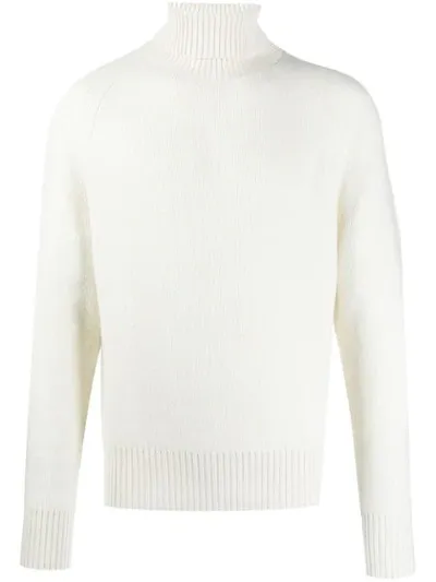 Tom Ford Rollkragenpullover Mit Geripptem Detail In Neutrals