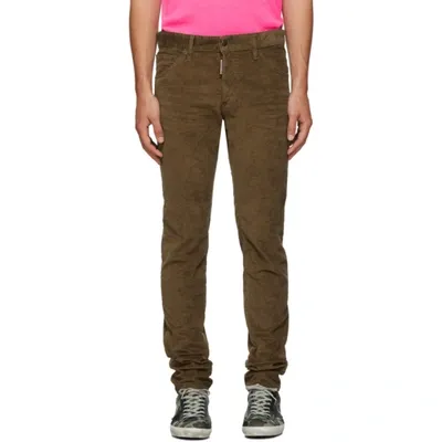 Dsquared2 Pantaloni Cool Guy In Velluto A Coste In Brown