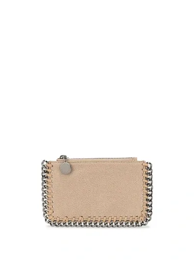 Stella Mccartney Falabella Cardholder In Light Grey