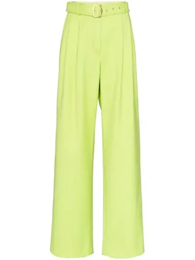 Sies Marjan High-waisted Belted Trousers In Yellow