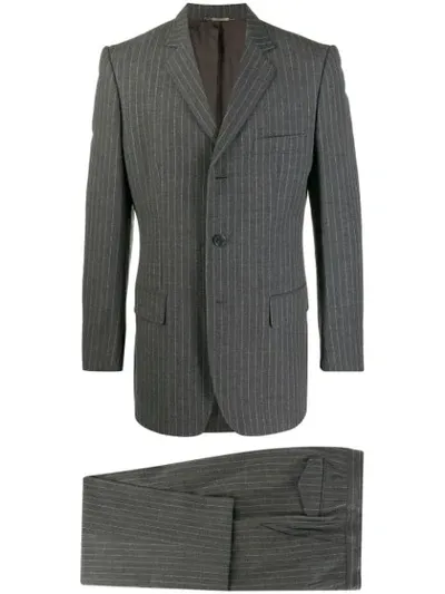 Pre-owned Dolce & Gabbana 1990's Pinstripe Suit In Grey