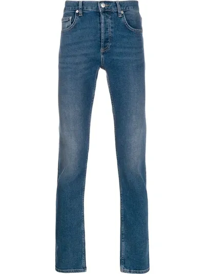 Sandro Skinny-jeans Mit Hohem Bund In Blue