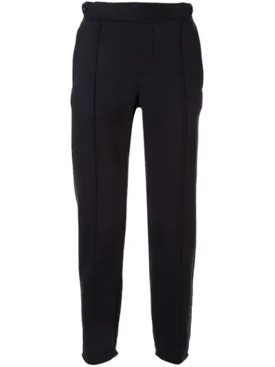 Emporio Armani Straight-leg Joggers In Black