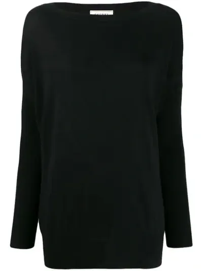 Snobby Sheep Oversized Knit Jumper In Black