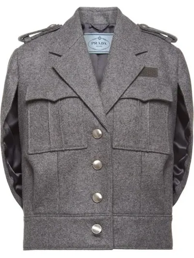 Prada 'authentic Loden' Jacke In Grey