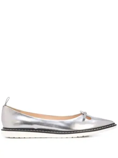 Marc Jacobs Women's The Mouse Shoe Demi-wedge Flats In Grey