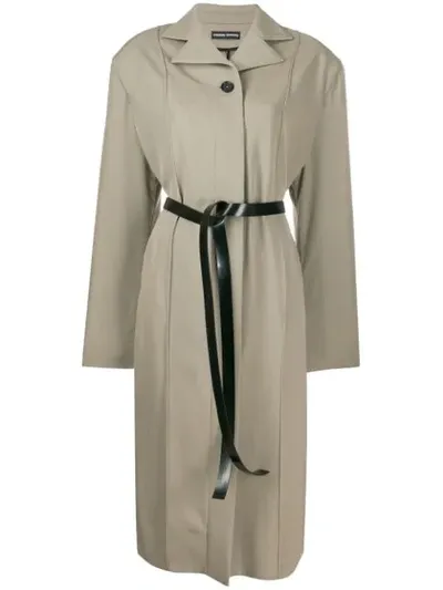 Kwaidan Editions Oversized Trench Coat In Neutrals