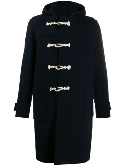 Sandro Mid-length Duffle Coat In Black