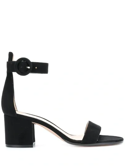 Gianvito Rossi Ankle Strap Sandals In Black