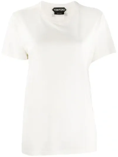 Tom Ford Logo Detail T-shirt In White