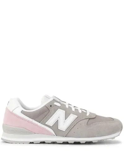 New Balance Panelled Low Top Sneakers In Grey