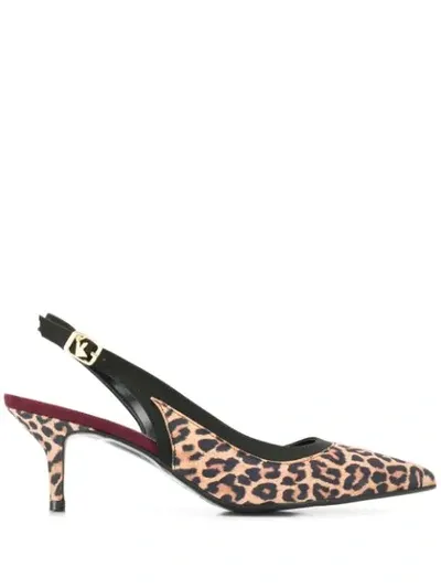 Karl Lagerfeld Manoir Kitten Heel Pumps In Neutrals