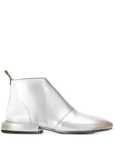 Marsèll Slip-on Ankle Boots In Silver