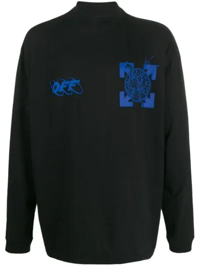 Off-white Graphic Logo Sweatshirt In Black