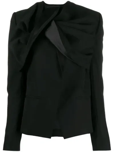 Haider Ackermann Knot-detail Blazer In Black