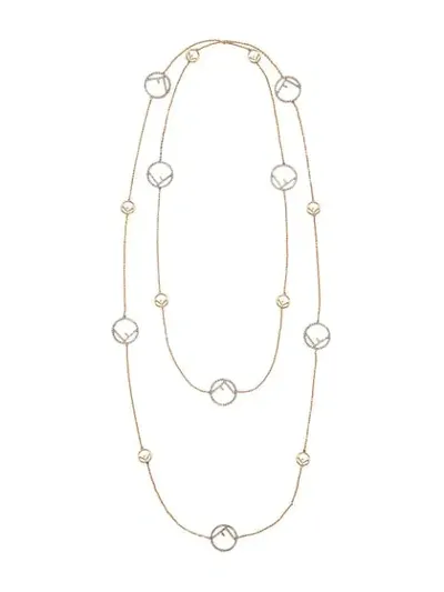 Fendi F Is  Necklace In Gold