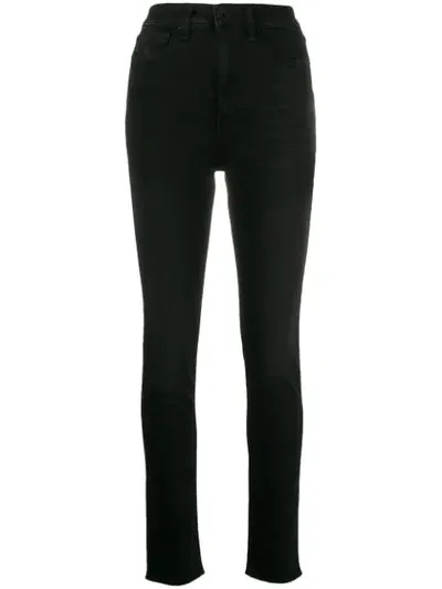 Rag & Bone Faded Skinny Jeans In Black