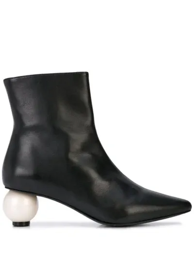 Mother Of Pearl Roxy Ankle Boots In Black