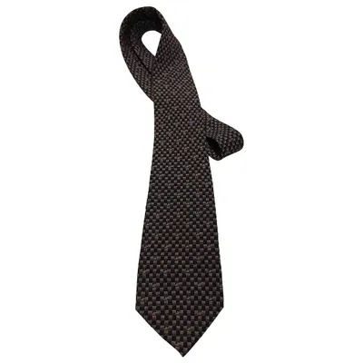 Pre-owned Loewe Silk Tie In Black