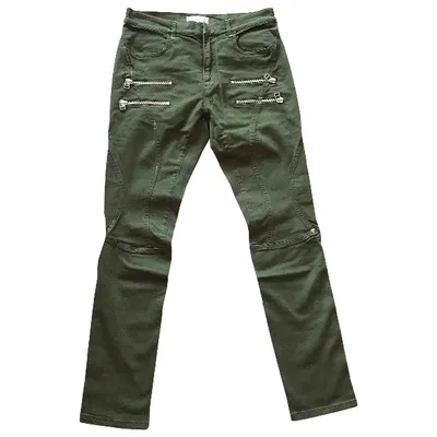 Pre-owned Faith Connexion Slim Jean In Khaki