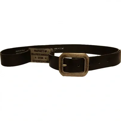 Pre-owned Frankie Morello Leather Belt In Black