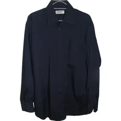 Pre-owned Balmain Shirt In Blue