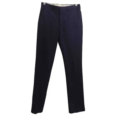 Pre-owned Paul Smith Wool Trousers In Purple