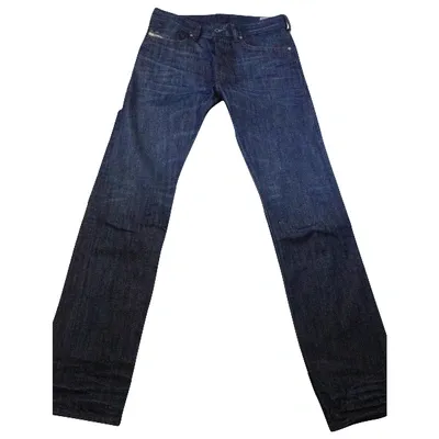 Pre-owned Diesel Straight Jeans In Blue