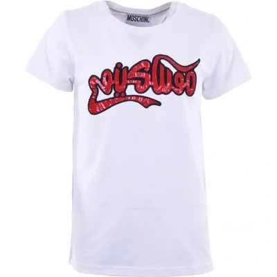 Pre-owned Moschino T-shirt In White