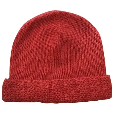 Pre-owned Malo Cashmere Hat In Orange