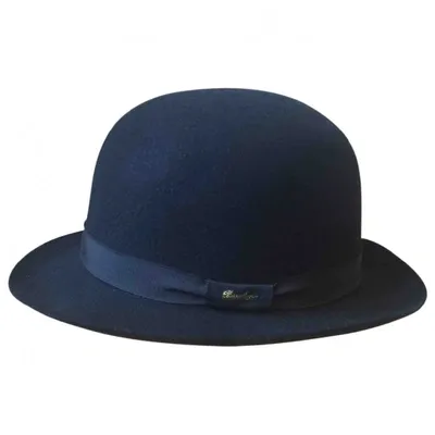 Pre-owned Borsalino Wool Hat In Black