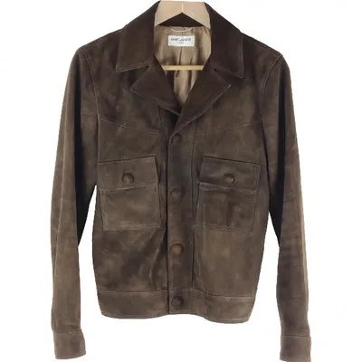 Pre-owned Saint Laurent Jacket In Brown