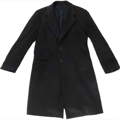 Pre-owned Armani Collezioni Wool Coat In Black