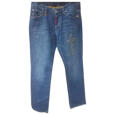 Pre-owned Dsquared2 Straight Jeans In Blue