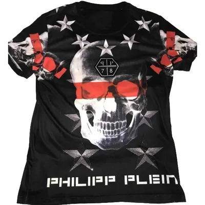 Pre-owned Philipp Plein Black Cotton T-shirt