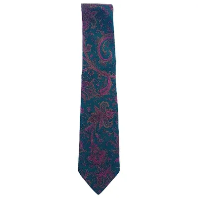 Pre-owned Saint Laurent Silk Tie In Multicolour