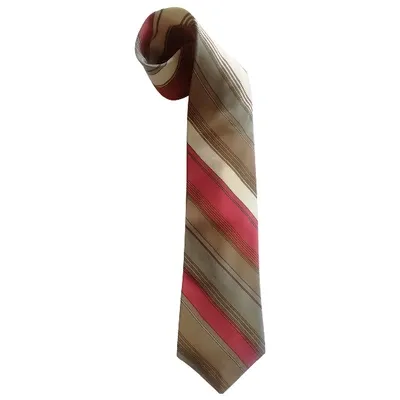 Pre-owned Saint Laurent Silk Tie In Multicolour