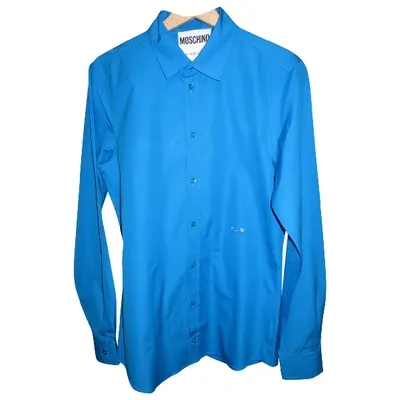 Pre-owned Moschino Shirt In Blue