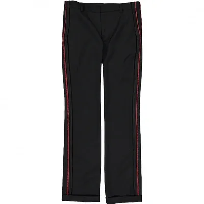 Pre-owned Balmain Straight Jeans In Black