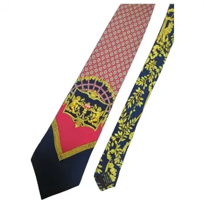 Pre-owned Versace Silk Tie In Multicolour