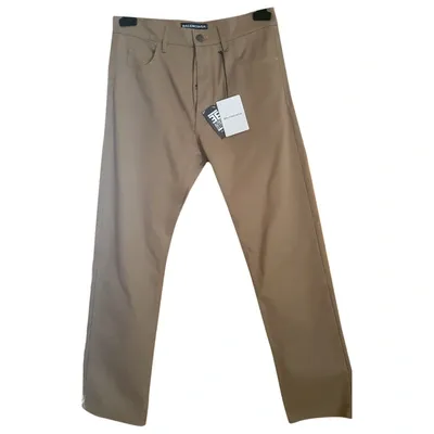 Pre-owned Balenciaga Trousers In Beige