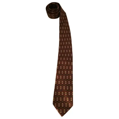 Pre-owned Saint Laurent Silk Tie In Multicolour