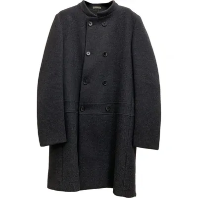 Pre-owned Bottega Veneta Wool Coat In Grey