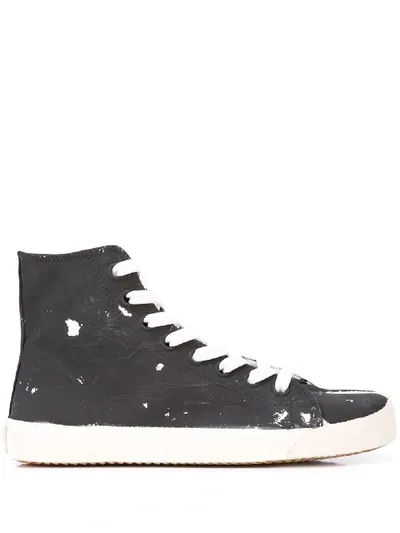 Maison Margiela Tabi High-top Sneakers In Black