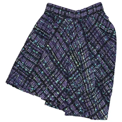 Pre-owned Vionnet Wool Mid-length Skirt In Purple