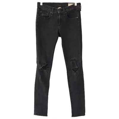 Pre-owned Rag & Bone Slim Jeans In Anthracite