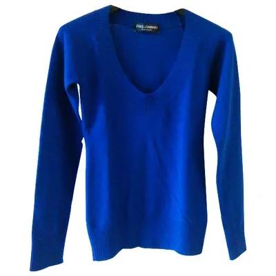 Pre-owned Dolce & Gabbana Wool Knitwear In Blue